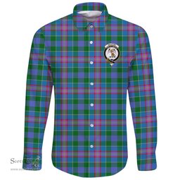 Scottish Ralston Clan Tartan Long Sleeve Button Shirt - Crest Classic Scottish Plaid Tartan Plaid