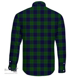 Scottish Keith Modern Clan Tartan Long Sleeve Button Shirt - Crest Classic Scottish Plaid Tartan Plaid
