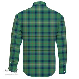 Scottish Kennedy Ancient Clan Tartan Long Sleeve Button Shirt - Crest Classic Scottish Plaid Tartan Plaid
