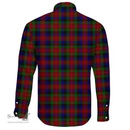 Scottish Tennant Clan Tartan Long Sleeve Button Shirt - Crest Classic Scottish Plaid Tartan Plaid