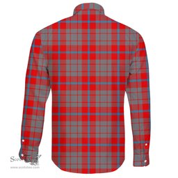 Scottish Moubray Clan Tartan Long Sleeve Button Shirt - Crest Classic Scottish Plaid Tartan Plaid