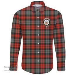 Scottish MacLachlan Weathered Clan Tartan Long Sleeve Button Shirt - Crest Classic Scottish Plaid Tartan Plaid