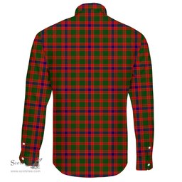 Scottish Skene Modern Clan Tartan Long Sleeve Button Shirt - Crest Classic Scottish Plaid Tartan Plaid