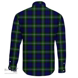 Scottish Forbes Modern Clan Tartan Long Sleeve Button Shirt - Crest Classic Scottish Plaid Tartan Plaid