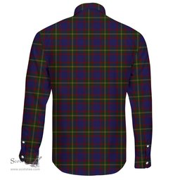 Scottish Durie Clan Tartan Long Sleeve Button Shirt - Crest Classic Scottish Plaid Tartan Plaid