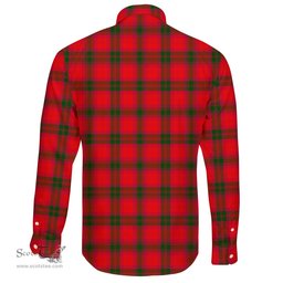 Scottish MacNab Modern Clan Tartan Long Sleeve Button Shirt - Crest Classic Scottish Plaid Tartan Plaid