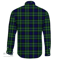 Scottish MacNeill of Colonsay Ancient Clan Tartan Long Sleeve Button Shirt - Crest Classic Scottish Plaid Tartan Plaid