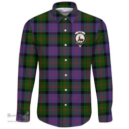 Scottish Blair Modern Clan Tartan Long Sleeve Button Shirt - Crest Classic Scottish Plaid Tartan Plaid