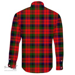Scottish MacNaughton Modern Clan Tartan Long Sleeve Button Shirt - Crest Classic Scottish Plaid Tartan Plaid
