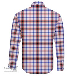 Scottish Boswell Modern Clan Tartan Long Sleeve Button Shirt - Crest Classic Scottish Plaid Tartan Plaid