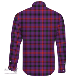 Scottish Montgomery Modern Clan Tartan Long Sleeve Button Shirt - Crest Classic Scottish Plaid Tartan Plaid
