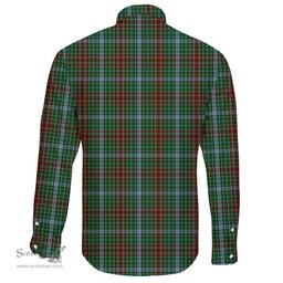 Scottish Gayre Clan Tartan Long Sleeve Button Shirt - Crest Classic Scottish Plaid Tartan Plaid