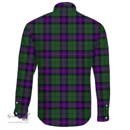 Scottish Armstrong Modern Clan Tartan Long Sleeve Button Shirt - Crest Classic Scottish Plaid Tartan Plaid