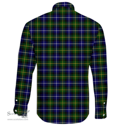 Scottish MacNeill of Barra Ancient Clan Tartan Long Sleeve Button Shirt - Crest Classic Scottish Plaid Tartan Plaid