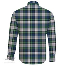 Scottish Gordon Dress Ancient Clan Tartan Long Sleeve Button Shirt - Crest Classic Scottish Plaid Tartan Plaid