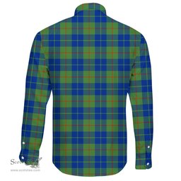 Scottish Barclay Hunting Ancient Clan Tartan Long Sleeve Button Shirt - Crest Classic Scottish Plaid Tartan Plaid
