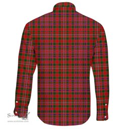 Scottish MacAlister Modern Clan Tartan Long Sleeve Button Shirt - Crest Classic Scottish Plaid Tartan Plaid