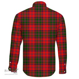 Scottish Stewart of Appin Modern Clan Tartan Long Sleeve Button Shirt - Crest Classic Scottish Plaid Tartan Plaid