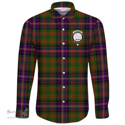 Scottish Cochrane Modern Clan Tartan Long Sleeve Button Shirt - Crest Classic Scottish Plaid Tartan Plaid