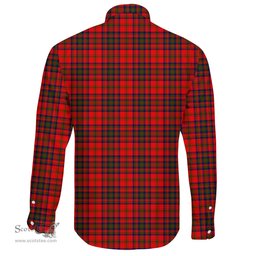 Scottish Matheson Modern Clan Tartan Long Sleeve Button Shirt - Crest Classic Scottish Plaid Tartan Plaid