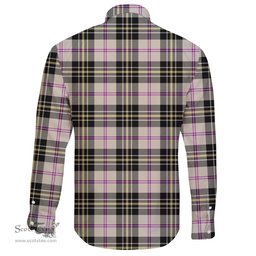 Scottish MacPherson Dress Ancient Clan Tartan Long Sleeve Button Shirt - Crest Classic Scottish Plaid Tartan Plaid