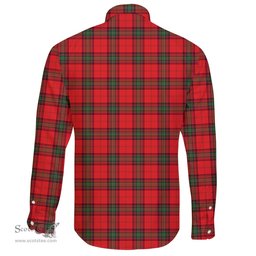 Scottish Seton Modern Clan Tartan Long Sleeve Button Shirt - Crest Classic Scottish Plaid Tartan Plaid