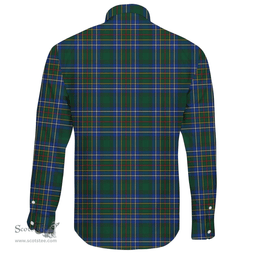 Scottish Cockburn Ancient Clan Tartan Long Sleeve Button Shirt - Crest Classic Scottish Plaid Tartan Plaid