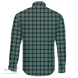Scottish Melville Clan Tartan Long Sleeve Button Shirt - Crest Classic Scottish Plaid Tartan Plaid