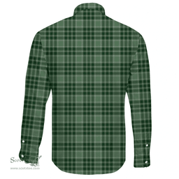 Scottish MacDonald Lord of the Isles Hunting Clan Tartan Long Sleeve Button Shirt - Crest Classic Scottish Plaid Tartan Plaid