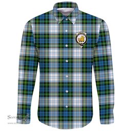 Scottish Campbell Dress Clan Tartan Long Sleeve Button Shirt - Crest Classic Scottish Plaid Tartan Plaid