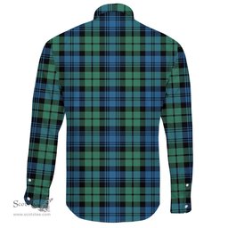 Scottish Campbell Ancient 01 Clan Tartan Long Sleeve Button Shirt - Crest Classic Scottish Plaid Tartan Plaid