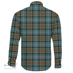 Scottish Paisley District Clan Tartan Long Sleeve Button Shirt - Crest Classic Scottish Plaid Tartan Plaid
