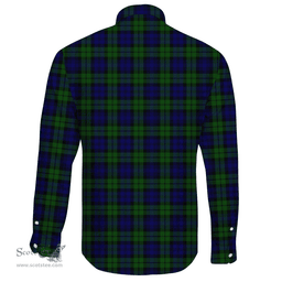 Scottish Campbell Modern Clan Tartan Long Sleeve Button Shirt - Crest Classic Scottish Plaid Tartan Plaid