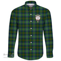 Scottish Cranstoun Clan Tartan Long Sleeve Button Shirt - Crest Classic Scottish Plaid Tartan Plaid