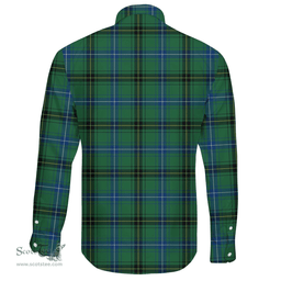 Scottish Henderson Ancient Clan Tartan Long Sleeve Button Shirt - Crest Classic Scottish Plaid Tartan Plaid