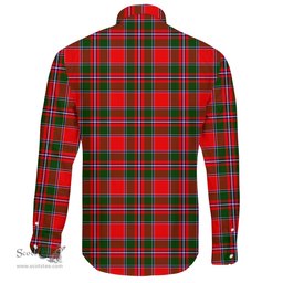 Scottish Spens Modern Clan Tartan Long Sleeve Button Shirt - Crest Classic Scottish Plaid Tartan Plaid