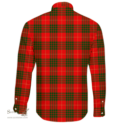 Scottish Cameron Modern Clan Tartan Long Sleeve Button Shirt - Crest Classic Scottish Plaid Tartan Plaid