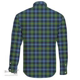 Scottish MacNeil of Colonsay Modern Clan Tartan Long Sleeve Button Shirt - Crest Classic Scottish Plaid Tartan Plaid