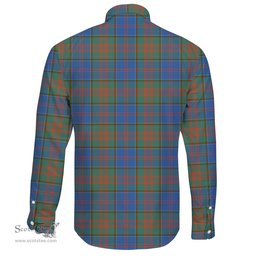 Scottish Stewart of Appin Hunting Ancient Clan Tartan Long Sleeve Button Shirt - Crest Classic Scottish Plaid Tartan Plaid