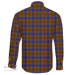 Scottish Balfour Modern Clan Tartan Long Sleeve Button Shirt - Crest Classic Scottish Plaid Tartan Plaid