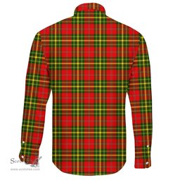 Scottish Leask Clan Tartan Long Sleeve Button Shirt - Crest Classic Scottish Plaid Tartan Plaid