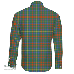 Scottish MacKintosh Hunting Ancient Clan Tartan Long Sleeve Button Shirt - Crest Classic Scottish Plaid Tartan Plaid