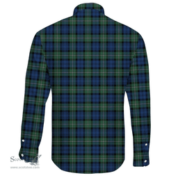 Scottish Forbes Ancient Clan Tartan Long Sleeve Button Shirt - Crest Classic Scottish Plaid Tartan Plaid