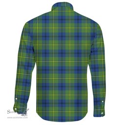 Scottish Johnston Ancient Clan Tartan Long Sleeve Button Shirt - Crest Classic Scottish Plaid Tartan Plaid