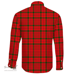 Scottish MacDonnell of Keppoch Modern Clan Tartan Long Sleeve Button Shirt - Crest Classic Scottish Plaid Tartan Plaid