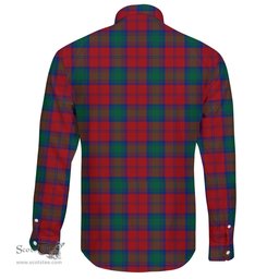 Scottish Lindsay Modern Clan Tartan Long Sleeve Button Shirt - Crest Classic Scottish Plaid Tartan Plaid