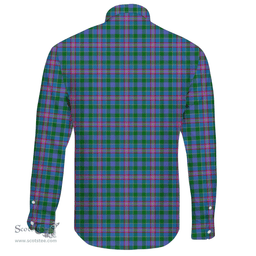 Scottish Pitcairn Hunting Clan Tartan Long Sleeve Button Shirt - Crest Classic Scottish Plaid Tartan Plaid
