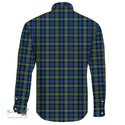 Scottish Campbell Argyll Ancient Clan Tartan Long Sleeve Button Shirt - Crest Classic Scottish Plaid Tartan Plaid