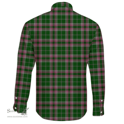 Scottish Gray Clan Tartan Long Sleeve Button Shirt - Crest Classic Scottish Plaid Tartan Plaid