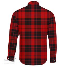Scottish MacLeod of Raasay Clan Tartan Long Sleeve Button Shirt - Crest Classic Scottish Plaid Tartan Plaid